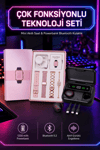 Powerbank Özellikli Bluetooth Kulaklık ve Nabız Ölçer Akıllı Saat Bileklik Hediyeli