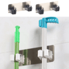 Pratik Organizer 4'lü Yapışkanlı Fırça Paspas Mop Fırça Sabitleyici Ergonomik Alet Aparatı Bx40