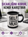 Pratik ve Dayanıklı Termos Kupa | Tek Tuşla Otomatik Karıştırma
