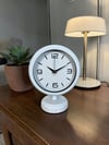 Premium Beyaz 25 x 20 Cm Metal Masa Saati