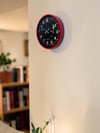 Prestij Kırmızı 36 Cm Atatürk Tasarımlı Duvar Saati