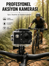 Profesyonel Çekimler İçin 4K Ultra HD WiFi Spor Kamerası
