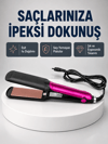 Profesyonel İyon Teknolojili Saç Düzleştirici – 220°C Hızlı Isınma ve LED Ekranlı Tasarım