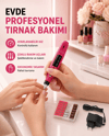 Profesyonel Tırnak Matkap Makinesi – USB Şarjlı, Ayarlanabilir Hız, Düşük Titreşimli ve Sessiz Çalışma