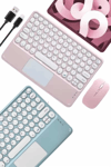 Profesyonel Wifi Q Klavye Bluetooth Klavye Touchpad 10.8 Inç Yeni Nesil