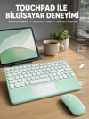 Profesyonel Wifi Q Klavye Bluetooth Klavye Touchpad 10.8 Inç Yeni Nesil