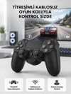 PS4 Kablosuz Oyun Kolu V2 – Bluetooth Bağlantılı, Titreşimli, PC ve Mobil Uyumlu