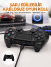 PS4 Uyumlu Kablosuz Oyun Kolu – Titreşimli, Şarjlı ve Ergonomik Yeni Nesil