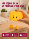 Pumpkin LED Night Light Dokunmatik Şarjlı Silikon Gece Lambası Yeni Nesil