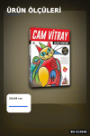 PVC Baski Desenli Cam Vitray Boyama Seti - 1 Adet Cocuk El Beceri Sanat Hediyesi BX-313646