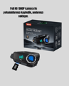 Q28 Bluetooth Kask Kulaklık 1080P Kamera Su Geçirmez Motosiklet Interkom Yeni Nesil