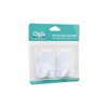Qlux L-00735 2pcs Opak Beyaz Plastik Askı Bx40