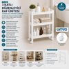 Rafty 3 Katlı Tekerlekli Sepet Organizer Düzenleyici Raf Ünitesi 465x145x480mm Bx40
