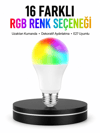 Renk Değiştiren RGB LED Ampul 16 Renk Uzaktan Kumandalı 2025 Model