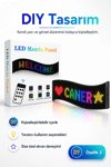 Renkli LED Kayan Yazı Paneli Uzaktan Kumandalı Metin Saat Ve Tarih Gösterimli