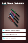 Renkli Plastik Saç Fırçası 23 cm - Ergonomik Saplı 1 Adet Günlük Kullanım BX-313447