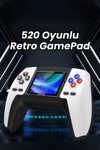 Retro Oyun Konsolu, 520 Oyunlu, TV Bağlantılı, Beyaz Kumandalı Klasik Oyun Cihazı