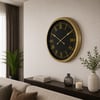 Retro Roma Rakamlı 60 x 60 Cm Metal Duvar Saati