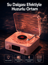 Retro Saatli Bluetooth Hoparlör – Gece Lambalı Kristal Ses Kalitesi Yeni Nesil