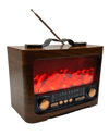 Retro Şömine Tasarımlı Bluetooth Hoparlör FM Radyo USB TF Kart Müzik Çalar
