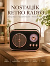 Retro Tarz Kablosuz Radyo – Bluetooth, USB ve TF Kart Girişli