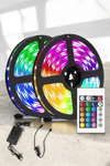 RGB Işıklı 10Metre Şerit Led Kumandalı Yeni Nesil