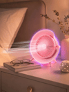 RGB Işıklı 3 Kademeli USB Şarjlı Masaüstü Vantilatör