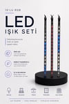 RGB LED Dış Ve İç Mekan Süsleme Işığı 10 Çubuklu Şerit