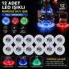 Rgb Led Nargile Altı Işık 12’li Set Bx40