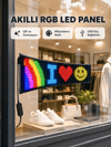 RGB LED Panel – USB Güç Girişli, GIF ve Yazı Gösterimli Akıllı Ekran