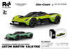 RW8164 1:64  ASTON MARTON VALKYRIE ÇEK BIR.ARA METAL MODEL ARABA