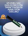 Saç Kurutma, Düzleştirici ve Tarak Tek Cihazda – 3 Kademeli Isı Ayarı
