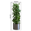 Saksılı Bitki Tasarımlı Yapışkanlı Sticker Resim 90*30 Cm Bx40