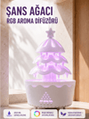 Şans Ağacı 250 ML Ultrasonik Hava Nemlendirici RGB Işıklı Aroma Difüzörü