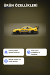 Sarı 1/64 Ölçek LB-ER34 Nissan Skyline Super Silhouette Diecast Model Araba BX-313332