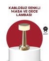 Şarj Edilebilir LED Masa Lambası USB Girişli, Metal Yapı