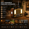 Şarjlı - Nostalji Bluetooth İbreli Fm Radyo Mp3 Usb - Tf Player Speaker Pl-4702 Bx40