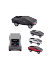 Şarjlı araba tasarımlı gri Bluetooth hoparlör 15W FM radyo SD kart USB destekli 2 yıl garantili