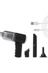 Şarjlı araç içi süpürge siyah 0-250 watt 81-90 dba 2 yıl garantili 1-2 saat kullanım