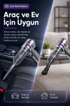 Şarjlı El Tipi Araç İçi Süpürge Ve Basınçlı Hava Üfleme Cihazı Başlıklı Set