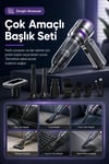 Şarjlı El Tipi Araç İçi Süpürge Ve Basınçlı Hava Üfleme Cihazı Başlıklı Set