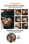 Şarjlı kuru saç sakal vücut tıraş makinesi altın renk 3-5 başlıklı 1 yıl garantili