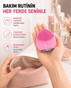Şarjlı Su Geçirmez Yüz Temizleme ve Masaj Aleti – 3 Fonksiyonlu Yeni Nesil