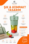 Şarjlı Taşınabilir Meyve Sıkacağı Pipetli Hazneli Pratik Smoothie Blender Bardağı