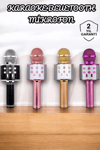 Şarjlı ve Uzun Pil Ömürlü Karaoke Mikrofon USB Bellek Destekli, Profesyonel Ses
