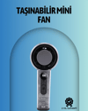 Şeffaf Kasa El Fanı | 5V 2A | 100 Kademeli Hava Akışı | Type-C Girişli