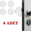 Şeffaf Silikon Mobilya ve Kapı Durdurucu Darbe Pedi 4'lü Set