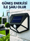 Sensörlü Solar Bahçe Lambası Geniş Açılı LED Aydınlatmalı Balkon Garaj ve Bahçe Işığı