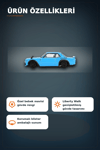 Sert Blisterde 1/64 Ölçekli Nissan LBWorks HAKOSUKA Baby Blue Diecast Model Araba BX-313348