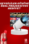 Sevgiliye Özel Hediye Ayaklı Sinema Projektörü Projeksiyon Yeni Nesil